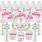 Big Dot of Happiness Pink Flamingo - Party Like a Pineapple - Tropical Summer Party Favors and Cupcake Kit - Fabulous Favor Party Pack - 100 Pieces